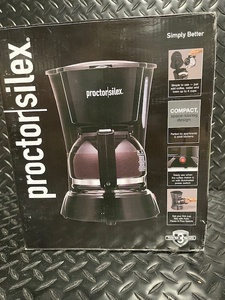 lot 371 image: Proctor Silex 12-Cup Coffee Maker Compact Drip Machine