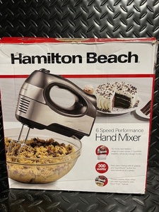 lot 378 image: Hamilton Beach 6-Speed Hand Mixer 300 Watts