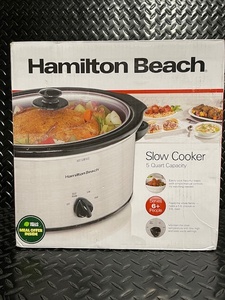 lot 383 image: Hamilton Beach Slow Cooker 5 Quart Capacity