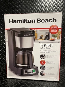 lot 388 image: Hamilton Beach FrontFill Mini Brew 5 Cup Programmable Coffee Maker