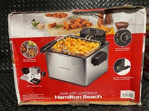 Hamilton Beach 21 Cup Deep Fryer with Basket and Adjustable Temperature Control