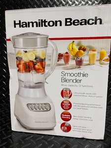 lot 399 image: Hamilton Beach Smoothie Blender 48 oz 12 Functions