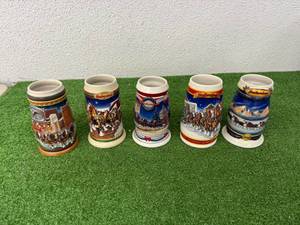 lot 62 image: Budweiser Holiday Steins