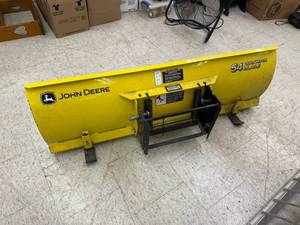 lot 8 image: John Deere 54 Quick Hitch Blade and NIB Blade Extensions