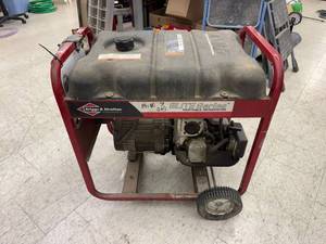 lot 12 image: Brigg & Stratton 5500W Portable Generator with Cords