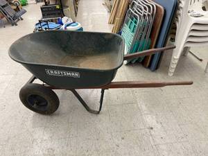 lot 25 image: Craftsman Wheelbarrow