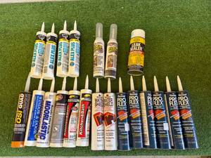 lot 155 image: Sealed Tubs Caulking, Flex Shot & Water Shield