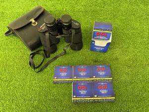 lot 208 image: 22LR Shotshells & Mercury Model 1113 Binoculars