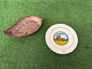 lot 225 image: ND Rosemeade Plate & Frankoma Platter