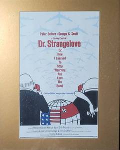lot 305 image: Dr. Strangelove 1964 Movie Promo Flyer Framed