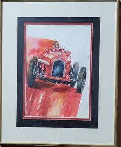 lot 15 image: Framed Print Adieu, Guy Moll by Czech artist Theodor Pitk