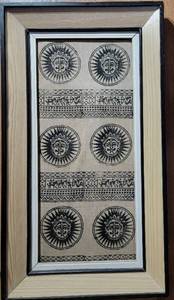 lot 302 image: South American Tribal Cloth Print