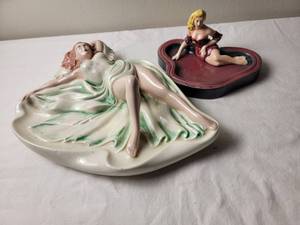 lot 301 image: Pin Up Girl Ash Tray Collection