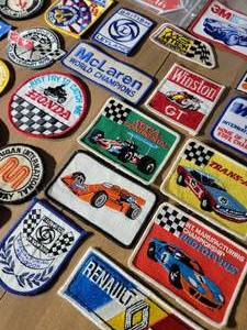 lot 44 image: Vintage Racetrack and Car Embriodered Patch Collection, A