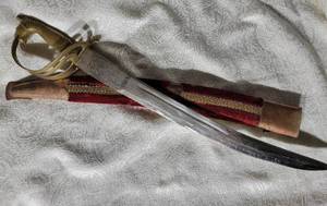 lot 311 image: Brass Horsehead Handle Saber, India