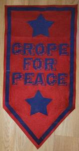 lot 367 image: Janis Joplin Grope for Peace Banner