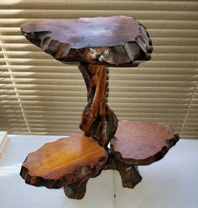 lot 368 image: Folk Art Tiered Branch Display Stand