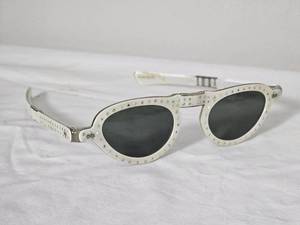 lot 86 image: Asia Optical Co. White Rhinestone Sunglasses  Pair