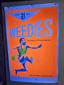 lot 170 image: 1970s WEEDIES  Breakfast of Headstarters Poster  2335