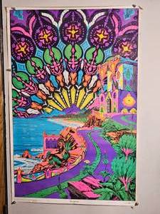 lot 164D image: 1969 Celestial Arts New Horizons Blacklight Poster  J. Parker  2335