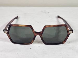 lot 92 image: American Optical Beware Round Sunglasses  Tortoise