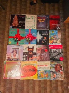 lot 283 image: Large Vintage Christmas LP Record Collection  18 Albums
