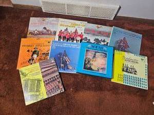 lot 282 image: 10 Vintage Historical & Folk Music Vinyl Records  Military Marches, Sousa, Civil War, Appalachian & More