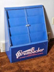 lot 442 image: Vintage Grumbacher Paint Display Cabinet