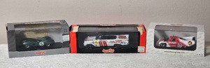 lot 203 image: Die Cast Model Cars - 143 - Quartzo - Aston Martin DBR1 Winner Le Mans (1959)  Chevrolet Impala #88 NASCAR Tiny Lund (1959)  Rondeau M379B Belga #17 Le Mans (1980)