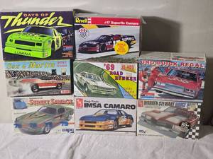 lot 332 image: Drag Racing & ASA Stock Car Model Kit Lot  8 Kits