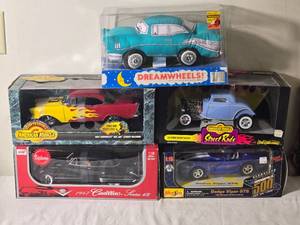 lot 146 image: Die Cast Model Cars - 118 - American Muscle  Ansom  Maisto - Chevrolet Bel Air Street Machine (1957)  Cadillac Series 62 (1947)  Ford Newstalgia (1934)  Dodge Viper GTS Pace Car Indy 500 (1996)