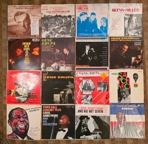 lot 295 image: Classic Jazz Vinyl Collection - Swing Era LP Lot  Armstrong, Krupa, Glenn Miller & More