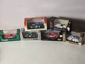 lot 134 image: Die Cast Model Cars - 143 - Top Model  Model Box  Kyosho  Ixo  Bang - Ferrari 340 Mexico  AC Shelby Cobra  Ford MK IV Le Mans (1967)  Porsche 356 Coupe (1952)  Shelby Cobra Daytona