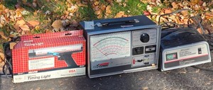 lot 459 image: Automotive Diagnostic Lot  Timing Light, Sears Penske Analyzer & Charger
