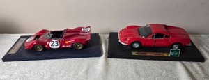 lot 108 image: Die Cast Model Cars - 118 - IRL Model  Anson - Ferrari 350 P4 Can Am (1968)  Ferrari Dino 246 GT