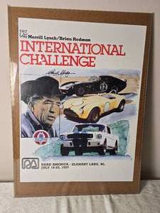 lot 387 image: 2010 Road America Kohler International Challenge Poster  Signed
