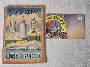 lot 447 image: 1934 Chicago Worlds Fair Souvenir Book Lot  (2)