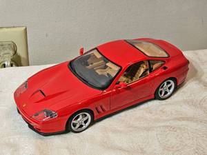 lot 68G image: Ferrari 550 Maranello 118 Die-Cast Model by Maisto  Opening Hood, Doors & Trunk