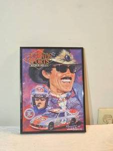 lot 47A image: Richard Petty Autographed Legends of Sports Framed Print  COA Included (1993)