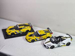 lot 104C image: 118 Corvette Racing Die-Cast Lot  C7.R #3, C7.R #63 Le Mans, & 2021 Corvette C8 Indy 500 Pace Car