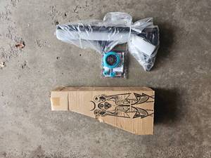 lot 457A image: Lot of Mixed Scooter Parts  HandlebarStem Assembly  Wheel & Bearing Set  New in Packaging