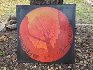 lot 179A image: Vintage Danish Sightseeing in Red Wall Art  Stuart Fox  Minerva Reproduction  35 x 23