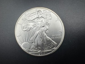 lot 28 image: 2011  1 Oz. Silver American Eagle