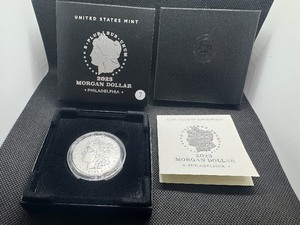 lot 7 image: 2023-P Privy Uncirculated Morgan Silver Dollar in Original Mint Box with COA