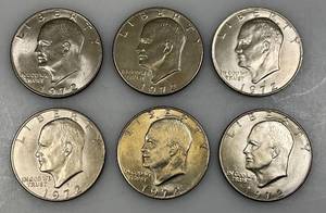 lot 4 image: 1972 D Eisenhower One Dollar Coins