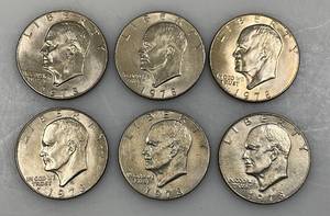 lot 13 image: 1978 D Eisenhower One Dollar Coins