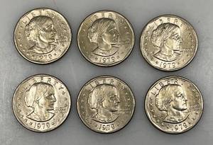 lot 17 image: 1979 D Susan B Anthony One Dollar Coins