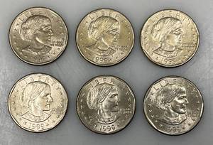 lot 20 image: 1999 D Susan B Anthony One Dollar Coins