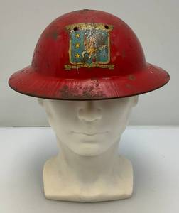 lot 30 image: MARX Brand WWII Kids Fighting Squadron Metal Helmet