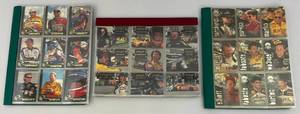 lot 37 image: Misc. NASCAR Trading Card Sets In Albums